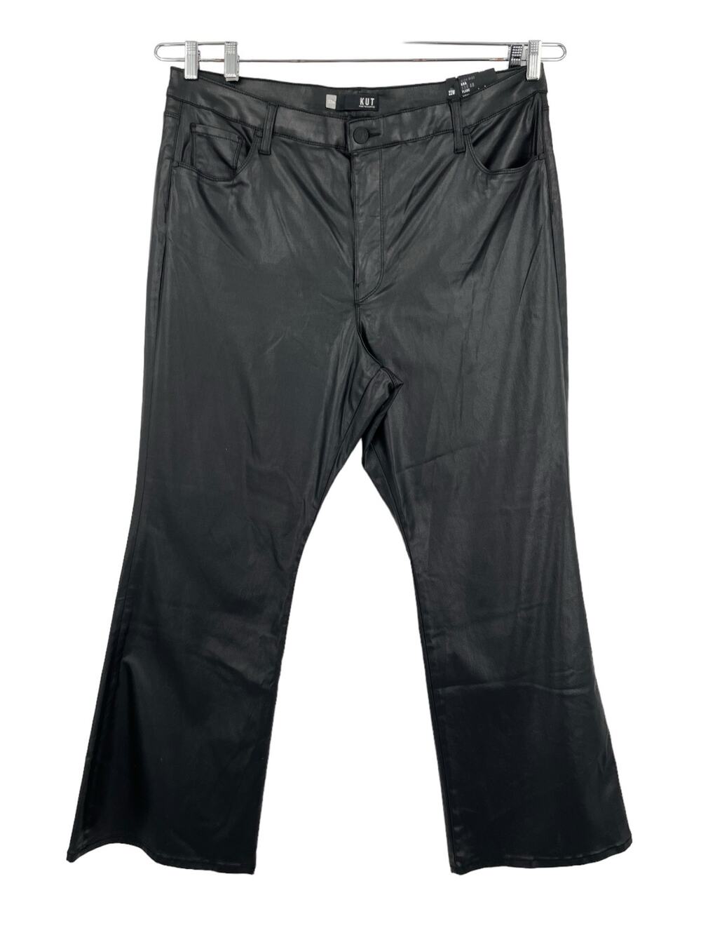 Kut the Kloth Ana High Rise FAB AB Flare black coated size 22W